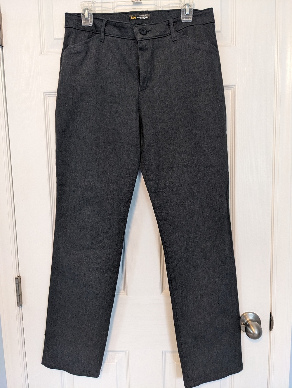 Lee Dark Charcoal Straight Leg Jeans